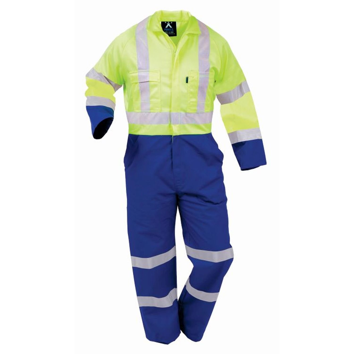 Hi Vis Day/Night Fluoro Polycotton Zip Overall 240gsm