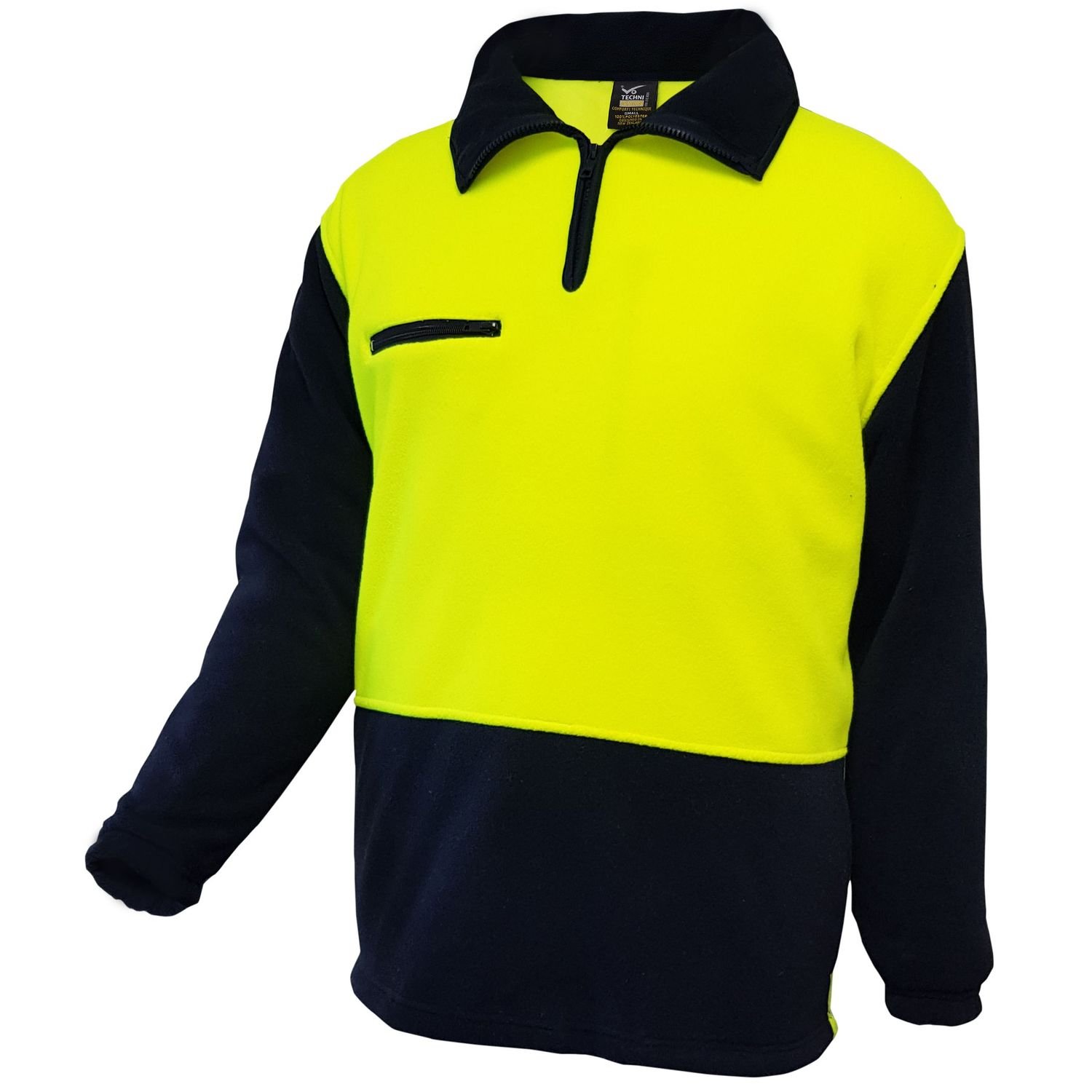 Techni Vision Hi Vis Day Only 380gsm Fleece Jumper with Pockets