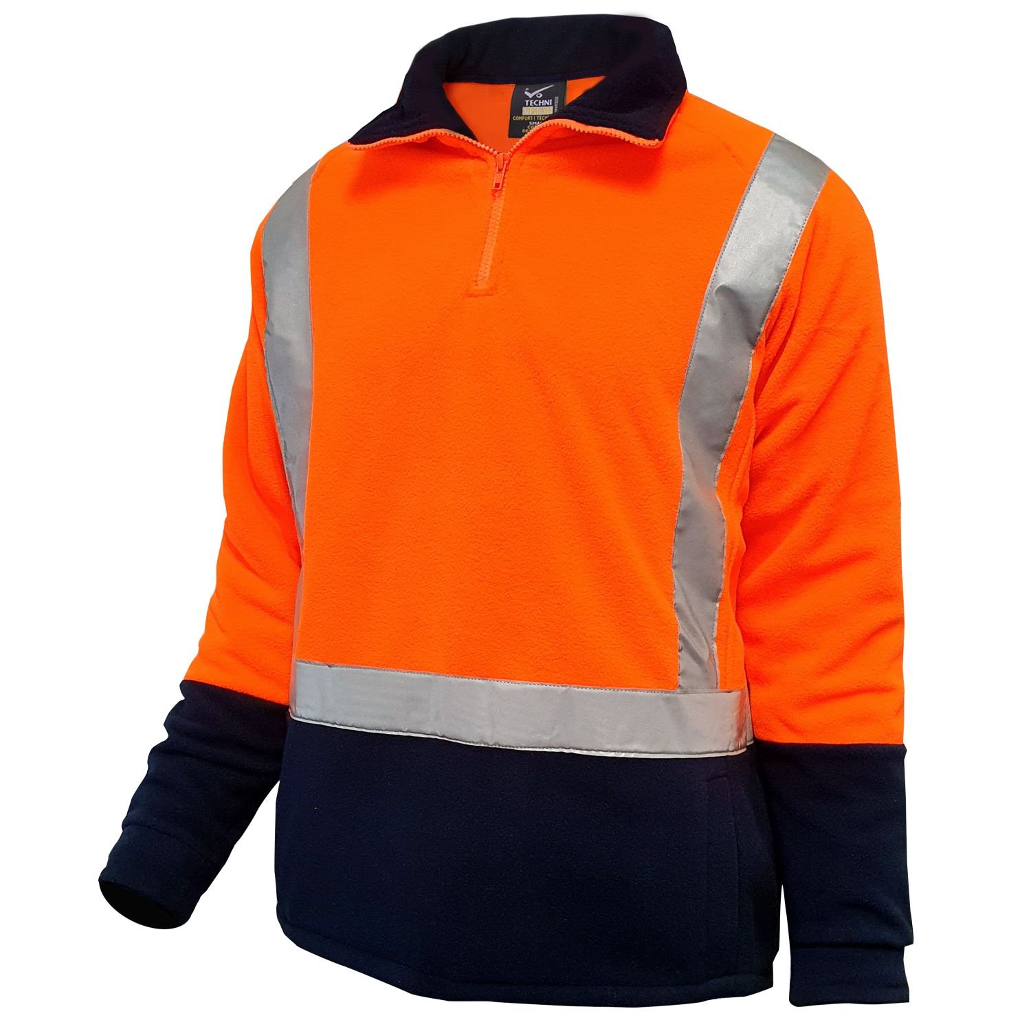 Mustang Wear Hi Vis Day/Night 280gsm Fleece Jumper with Pockets