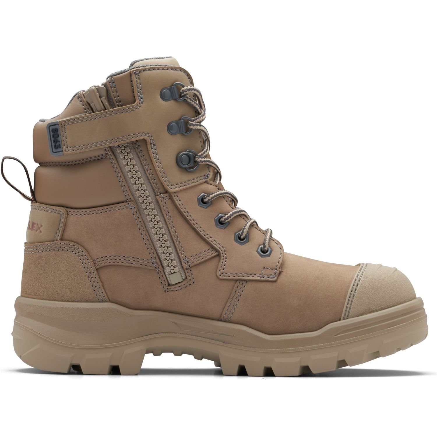 Blundstone 8063 Lace Up/Zip TPU Safety Boot Stone